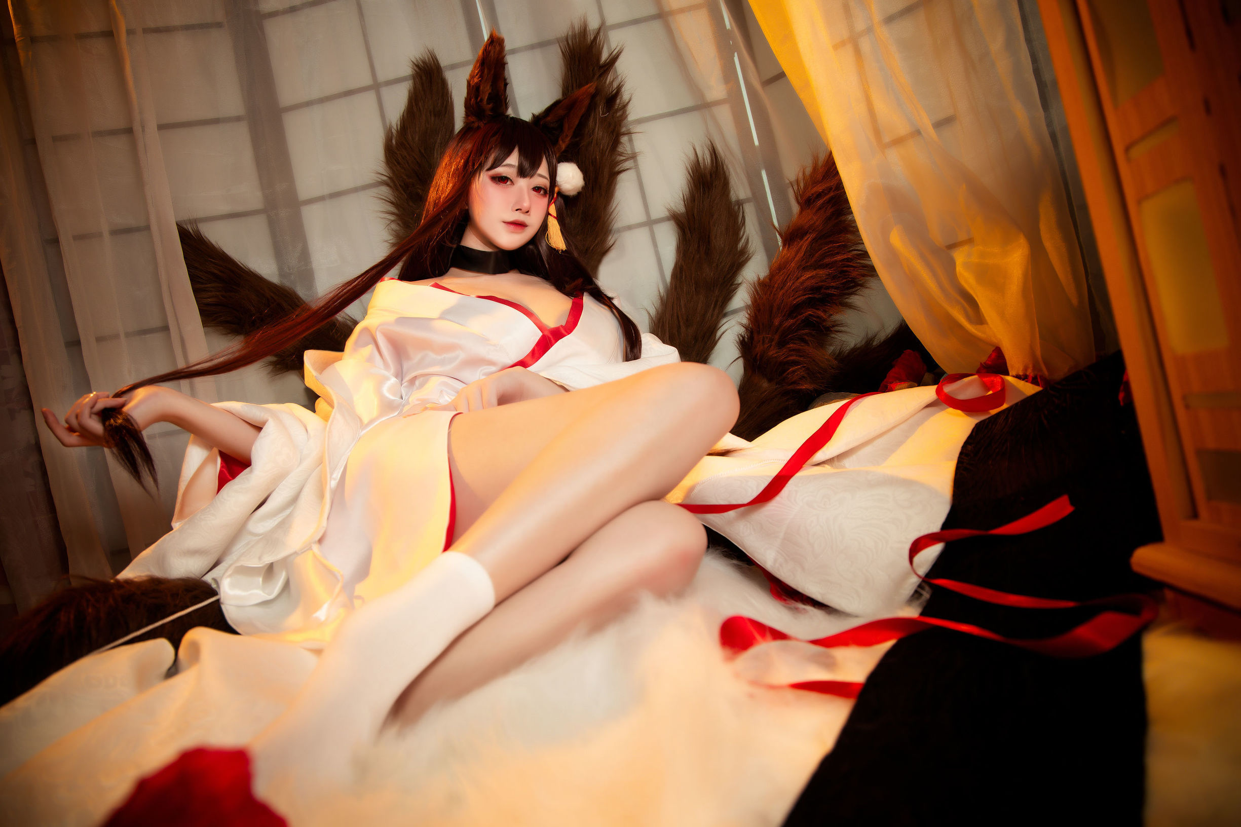 [网红COSER]高颜值coser念念_D赤城白无垢插图2